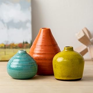 Ceramic Vase Set 3 Small Vases