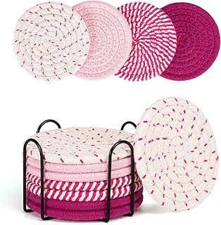 Coasters Drinks Absorbent 4 Color 8