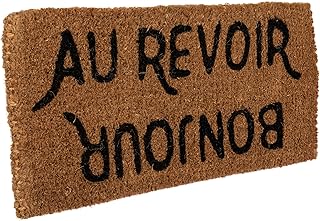 Creative Co-Op Bonjour/Au Revoir Rectangle Coir