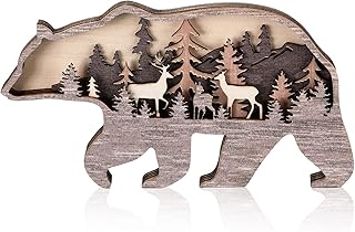 Honoson Forest Animal Rustic Wall Art