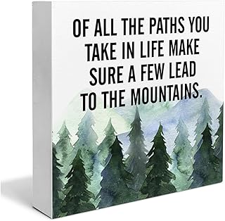 Inspirational Quote Desk Wooden Sign Decor