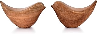 NIRMAN Acacia Wood Bird Statues Home