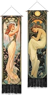PLIGREAT 2 Mucha Style Vertical Tapestry