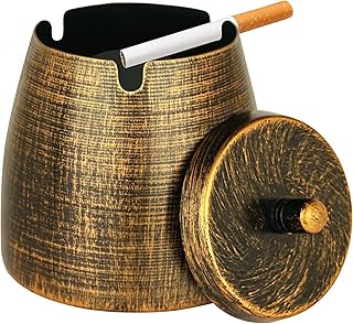 Small Retro Odorless Ashtray Lid Cigarettes