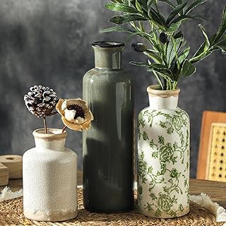 Vintage Vase 3 Ceramic Flower Vases