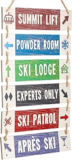 Youyole Large Hanging Wall Ski Sign